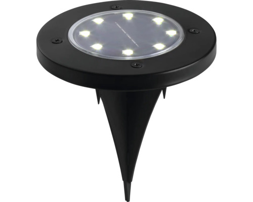 Černé solární svítidlo se zemním hrotem do zahrady