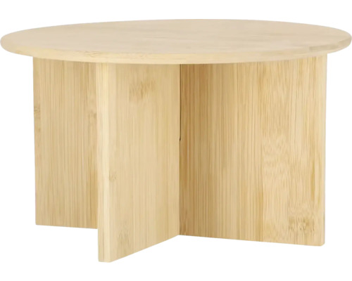 Podstavec pod květináč BAMBOO Ø 25 x 19,5 cm Malý kulatý stůl z bambusu