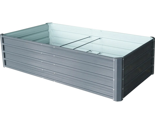 Vyvýšený záhon pozinkovaný 180×90×47 cm antracit Kovový vyvýšený záhon