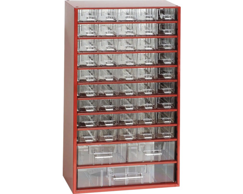 Skříň s boxy pro skladování drobných dílů