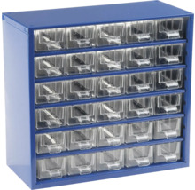 Zásuvková skříň s průhlednými zásuvkami pro uložení drobných dílů