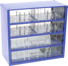 Zásuvkový box s průhlednými zásuvkami pro skladování