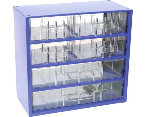 Zásuvkový box s průhlednými zásuvkami pro skladování