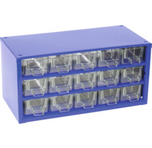 Zásuvkový organizér s 18 průhlednými zásuvkami