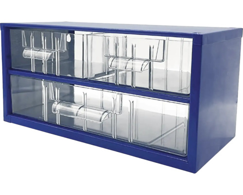 Zásuvkový box s průhlednými zásuvkami pro skladování