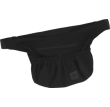 Černá ledvinka s kapsou na zip a nastavitelným popruhem