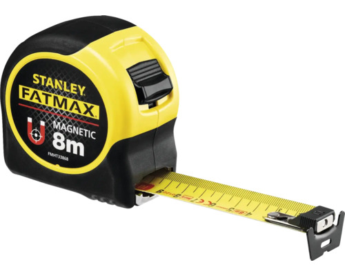 Svinovací metr Stanley FMHT0-33868 s magnetickým háčkem Stanley Fatmax svinovací metr, 8 metrů, magnetický