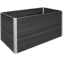 Zvýšený záhon z WPC s hliníkovým rámem
