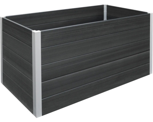 Zvýšený záhon z WPC s hliníkovým rámem