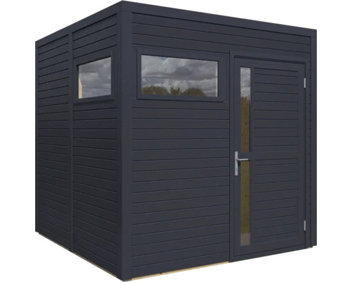 Zahradní domek s okny a dveřmi