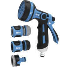 Zahradní stříkací pistole s různými typy proudu a konektory