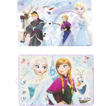 Dvě prostírání Ledové království s postavami Anna, Elsa, Olaf, Kristoff a sob Sven