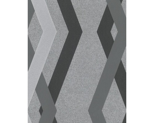 Vliesová tapeta 82156 Giulia Novamur geometrická šedo-stříbrná