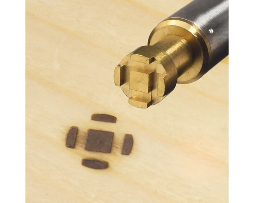 Vypalovací razítko pro vytváření vzorů na dřevo