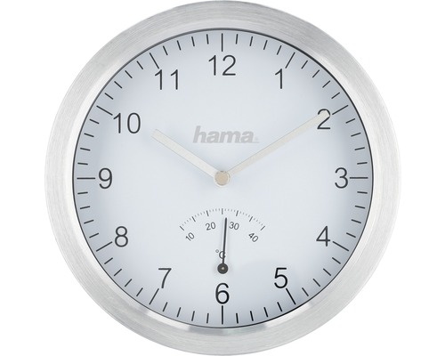 Nástěnné hodiny Hama s teploměrem