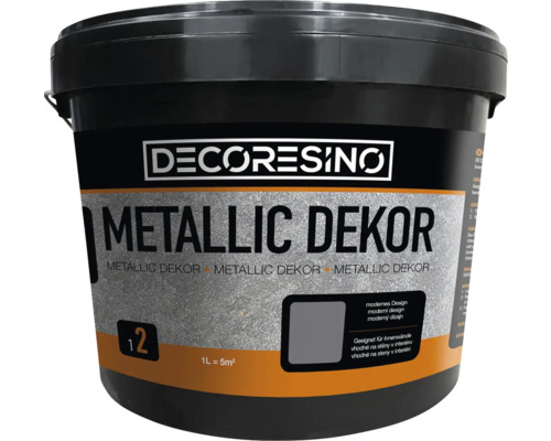 Kbelík metalické dekorační interiérové barvy