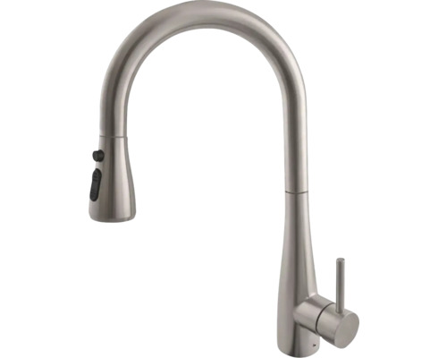 Kuchyňská baterie s vysokým výtokem a výsuvnou sprchou