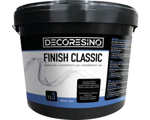 Lak na stěny matný Decoresino FINISH CLASSIC 0,7 l Kbelík interiérového laku Finish Classic