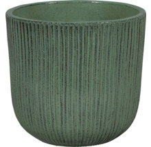 Dekorativní květináč s vertikálními drážkami