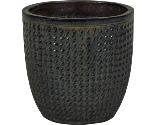 Keramický květináč se strukturovaným povrchem
