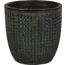 Keramická nádoba na rostliny se strukturovaným povrchem