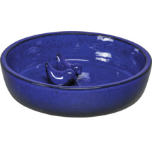 Keramické pítko pro ptáky se dvěma figurkami ptáků