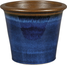 Modrý keramický květináč