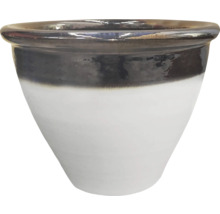Keramický květináč s dvoubarevným vzhledem