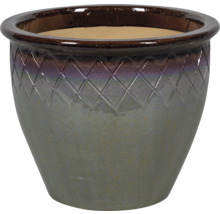 Keramický květináč s kosočtvercovým vzorem