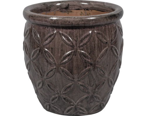 Květináč s květinovým vzorem