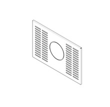 Obdélníkový kryt s větracími otvory a výřezem