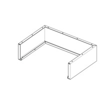 Technický nákres spodní konstrukce kuchyně