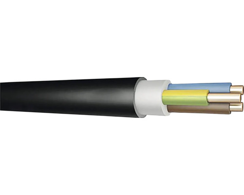 Instalační kabel CYKY-J 3x1,5, metrážové zboží Elektrický kabel s více žilami
