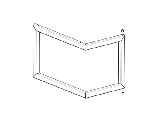 Výkres rámu nábytkové skříně
