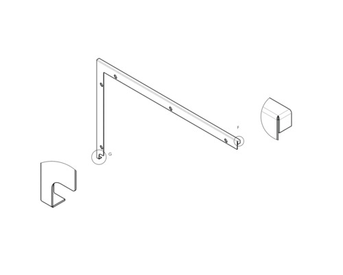 Ilustrace rohového spoje s odpovídajícími krycími krytkami