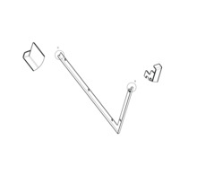 Obrázek rohového spoje s odpovídajícími montážními prvky.