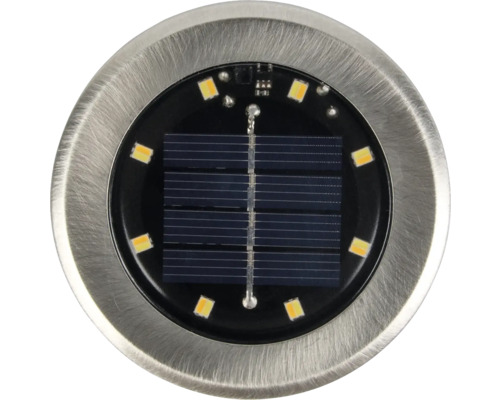 Zápustné bodové svítidlo se solárním panelem