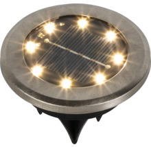 Zápustné bodové svítidlo se solárním panelem a zemním hrotem