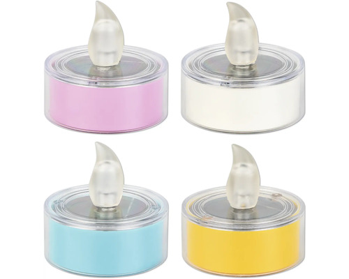 Vícebarevné LED čajové svíčky