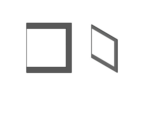 Obrázek dvou obdélníkových rámů