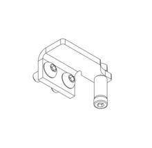 Výkres držáku se šrouby