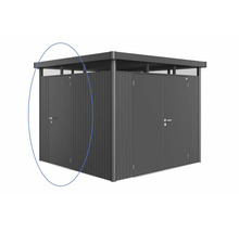 Kovový zahradní domek se dvěma dveřmi