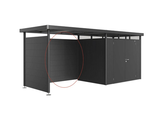 Kovová garáž na kola s úložným prostorem