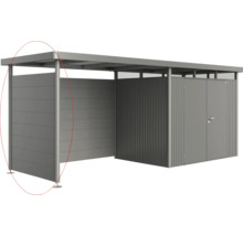 Kovový zahradní domek s rovnou střechou pro uskladnění zahradního nářadí