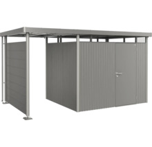 Šedá skříň na nářadí s posuvnými dveřmi a dveřmi