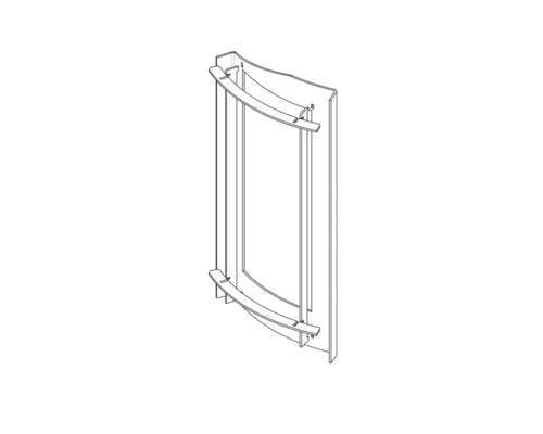 Rohový vstup do koupelnové sprchy pro montáž