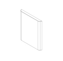 Nákres boční stěny koupelny