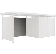 Moderní zahradní domek s posuvnými dveřmi a dvoukřídlými dveřmi