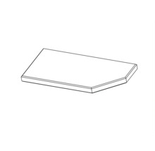 Lichoběžníková stolová deska