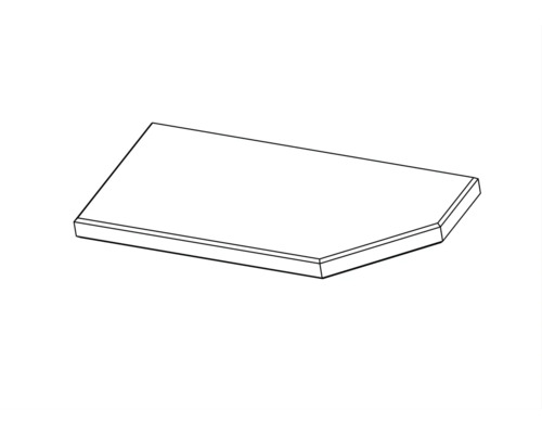 Lichoběžníková stolová deska